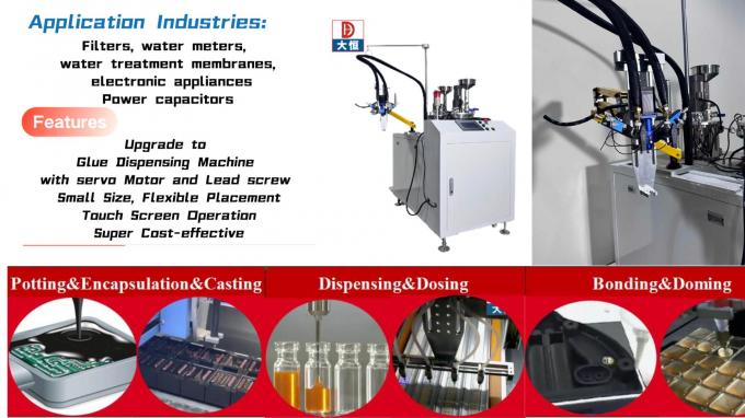 Automatischer 3-Achsen-PLC-Programmierbarer Klebeverteiler 0